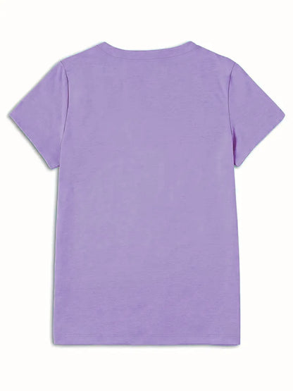 Women's Light Blue Yellow Rose Print T-Shirt - Short Sleeve Crew Neck Casual Top with Medium Stretch, Machine Washable & Breathable Fabric for All-Season Comfort, Relaxed Style, Graphic Tee, Stretchy Material, Printed Shirt,