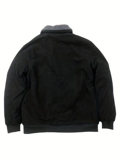 Տղամարդու ամուր ջերմային բաճկոն - քամուց պաշտպանող և բարձրորակ ձմեռային վերարկու՝ կայծակաճարմանդով, բազմագրպան դիզայնով, չձգվող գործվածքով - ցուրտ եղանակի վերնազգեստ ամենօրյա օգտագործման համար, հաստ, քամուց պաշտպանող բաճկոն, առօրյա վերնազգեստ, դիմացկուն