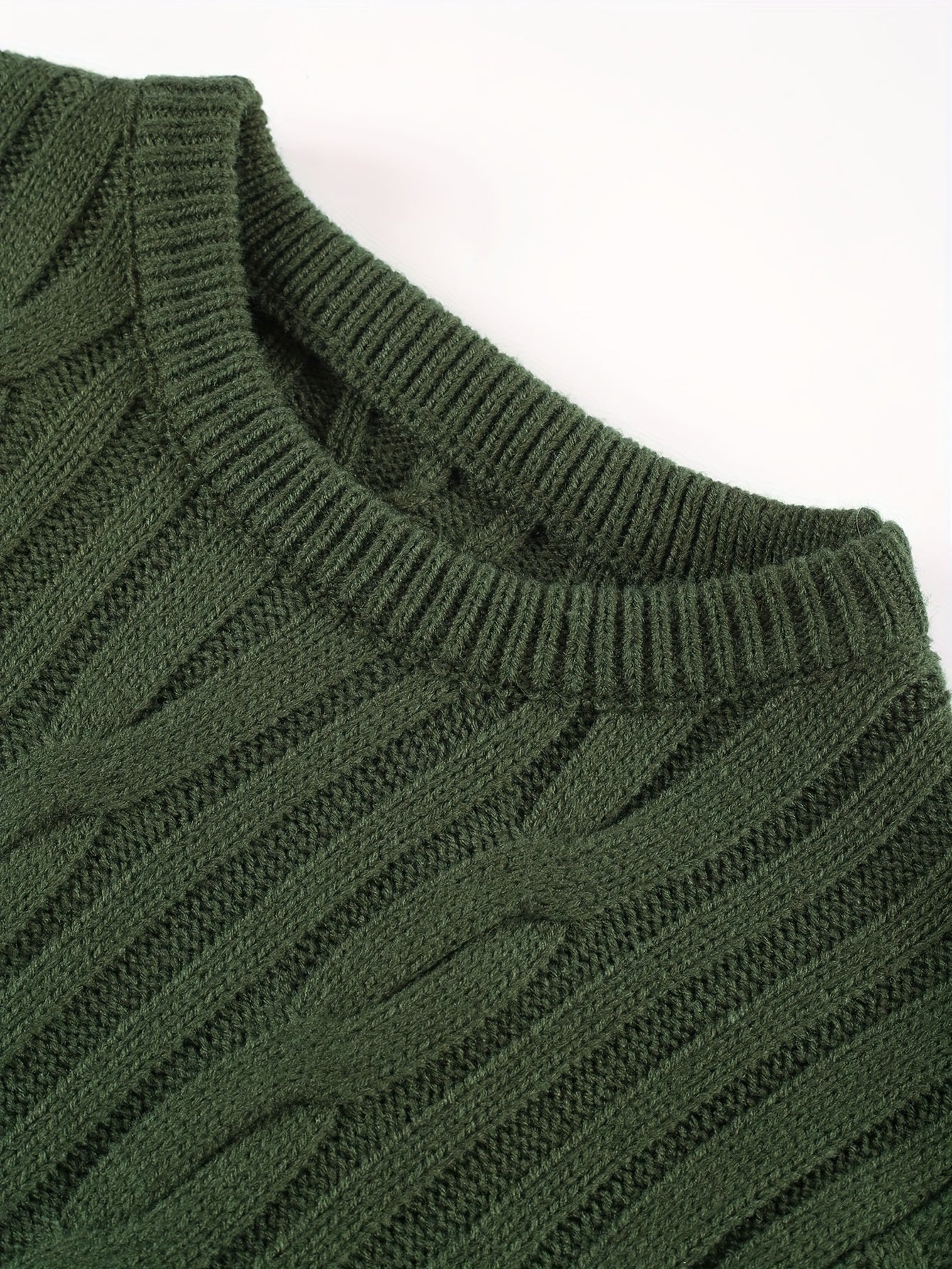 Նոր աշուն-ձմեռ տղամարդկանց համար նախատեսված ամենօրյա, միագույն, կլոր վզնոցով տրիկոտաժե վերնաշապիկ