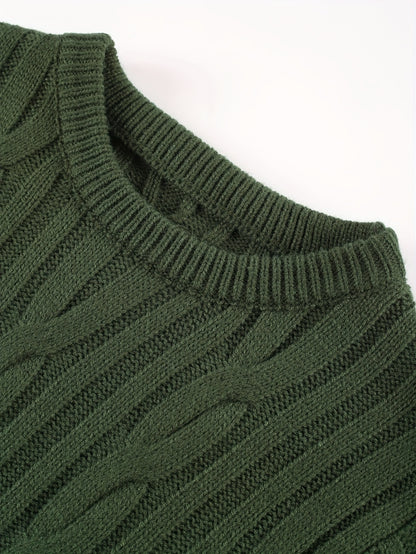 Նոր աշուն-ձմեռ տղամարդկանց համար նախատեսված ամենօրյա, միագույն, կլոր վզնոցով տրիկոտաժե վերնաշապիկ