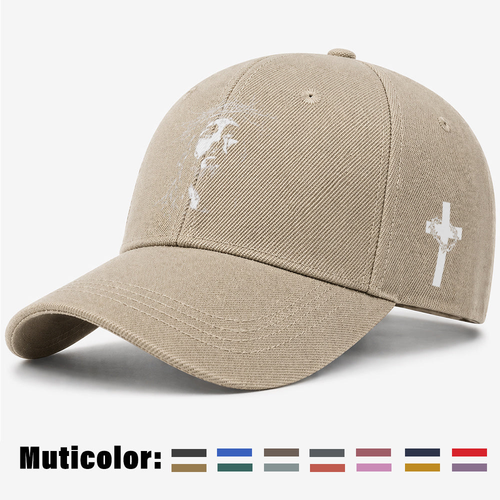 Unisex Christian Baseball Cap with Adjustable Cross Design