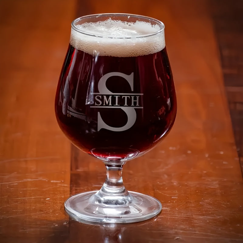 Personalized Glass Beer & Wine Cups - Durable, Scratch-Resistant