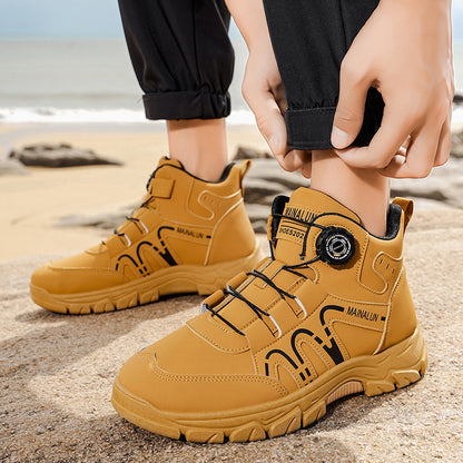 Men's Casual Chukka Boots for Hiking and Outdoor Use