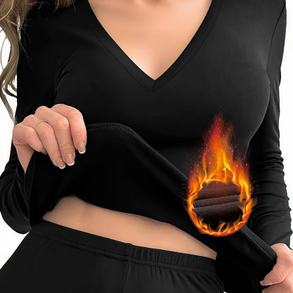 Women'S V-Neck Long Sleeve Top - Elegant Maroon Blouse with Fire Design, Stretchy Fabric for Fall/Winter, Office, Party, Everyday Outfits - Women'S Fashion Clothing, Ladies Tops And Blouses, Party Attire, Office Wear, Stylish