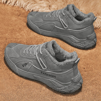 Զեղչված ձմեռային կոշիկներ, որոնք տաք են, հարմարավետ և պատված են բրդյա կտորով K2373-1