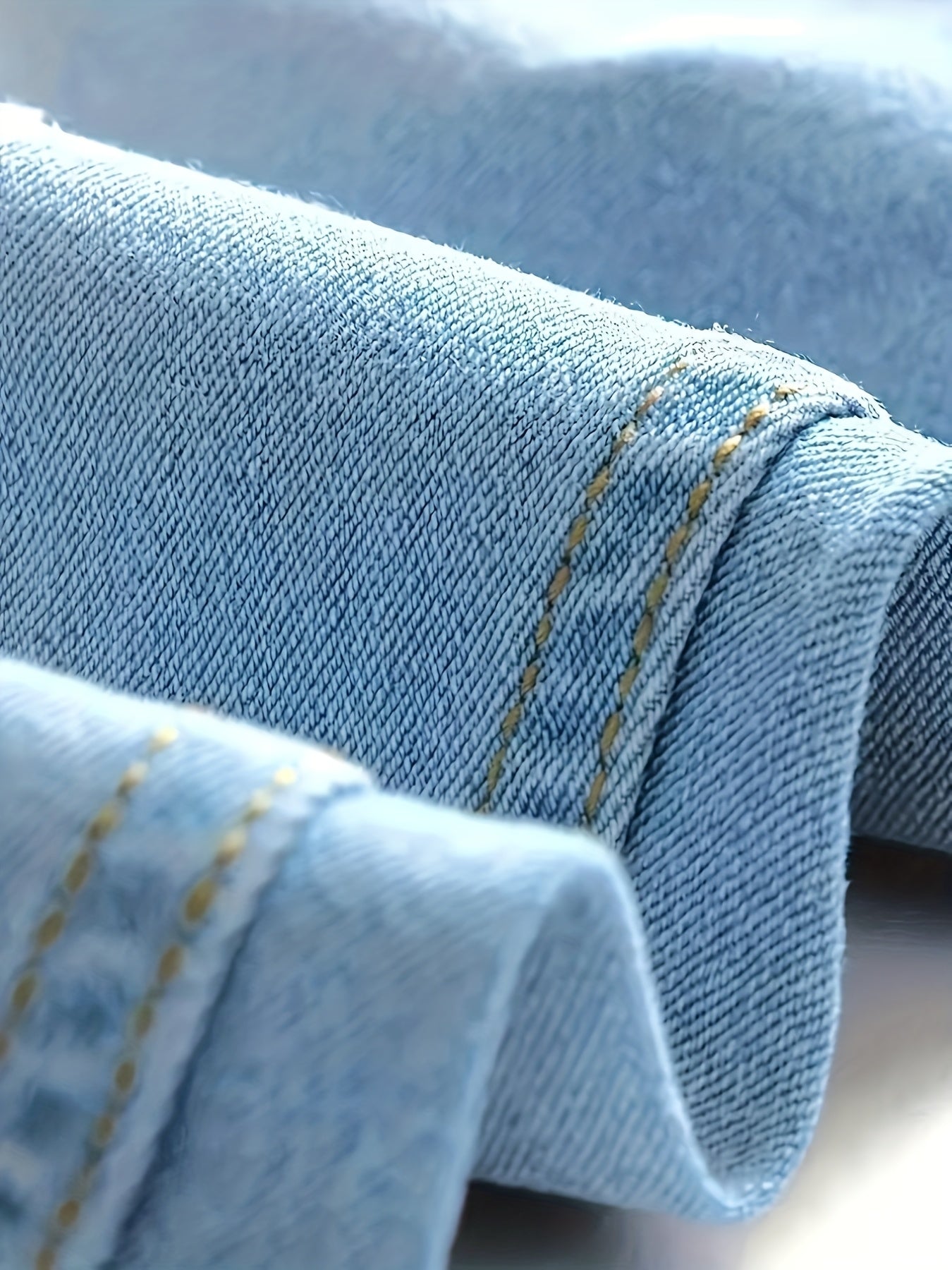 Տղամարդկանց Slim Fit Skinny Jeans, 65% Cotton 35% Polyester, Casual Denim, All-Season Laned Soled Color, Սովորական երկարություն, 400g/m² Հյուսվածք, Թեթև ձգվող