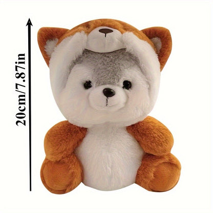 1pc, Soft Plush Animal Role-Playing Doll - Cute Cartoon Bear Toy, Available in Brown, Blue, Pink, And Green Baby Pillow Companions - Perfect for Room Decor And Gifts, Adorable Plush Toy with a Fun Design And Fluffy Texture