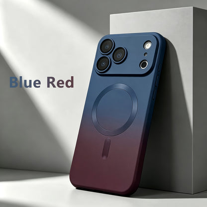 Luxury Magnetic Gradient Phone Case with Lens Protector for iPhone