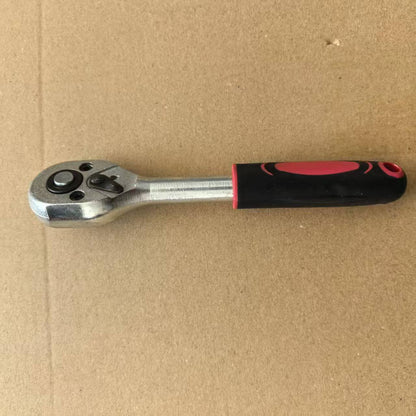 46pcs Heavy-duty Carbon Steel Auto Repair Tool Set | Includes Ratchet Wrenches, Sockets, Shockproof Toolbox, and Additions - Ideal for Projects and Auto Maintenance