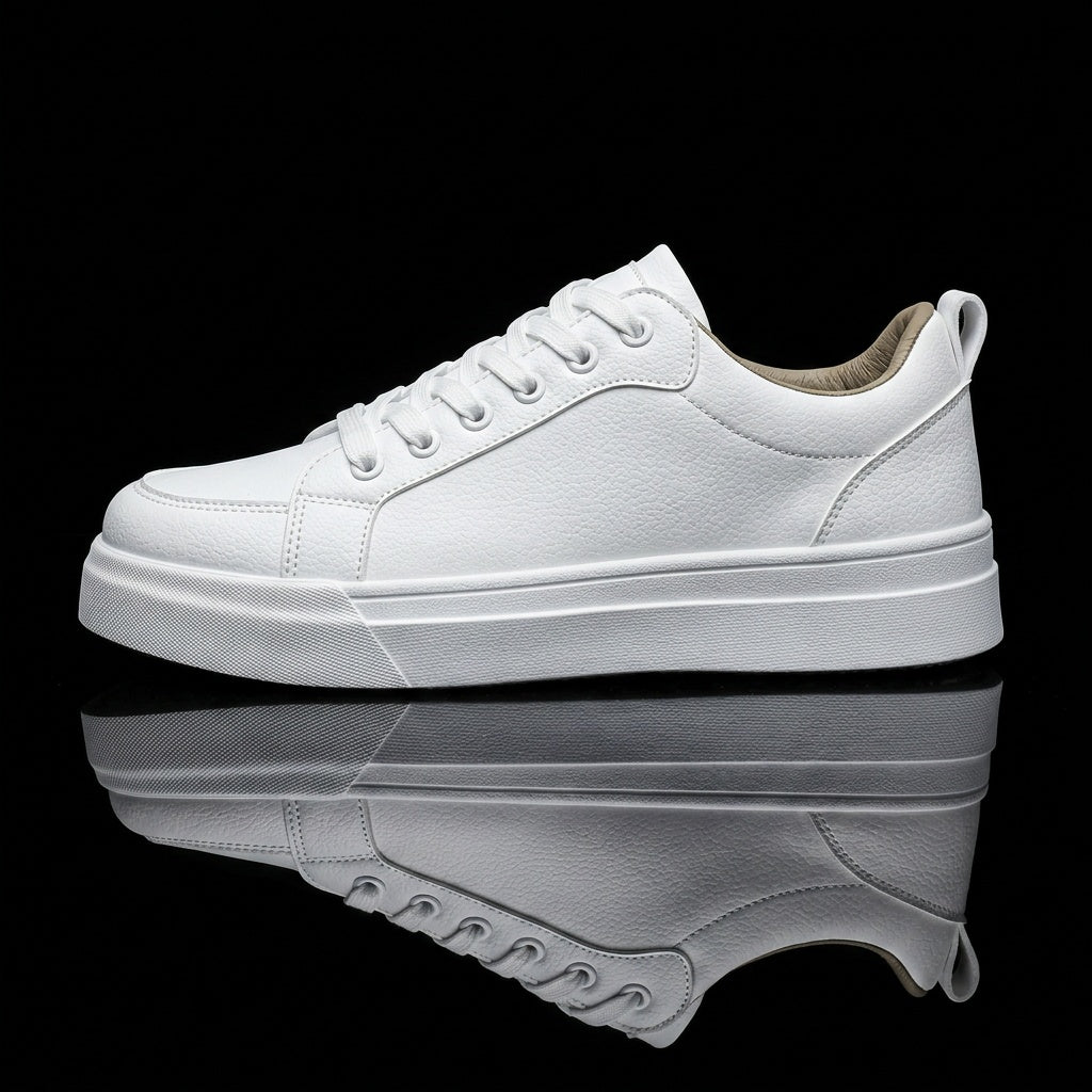 Men's Retro Casual Low-Top Sneakers with PU Upper