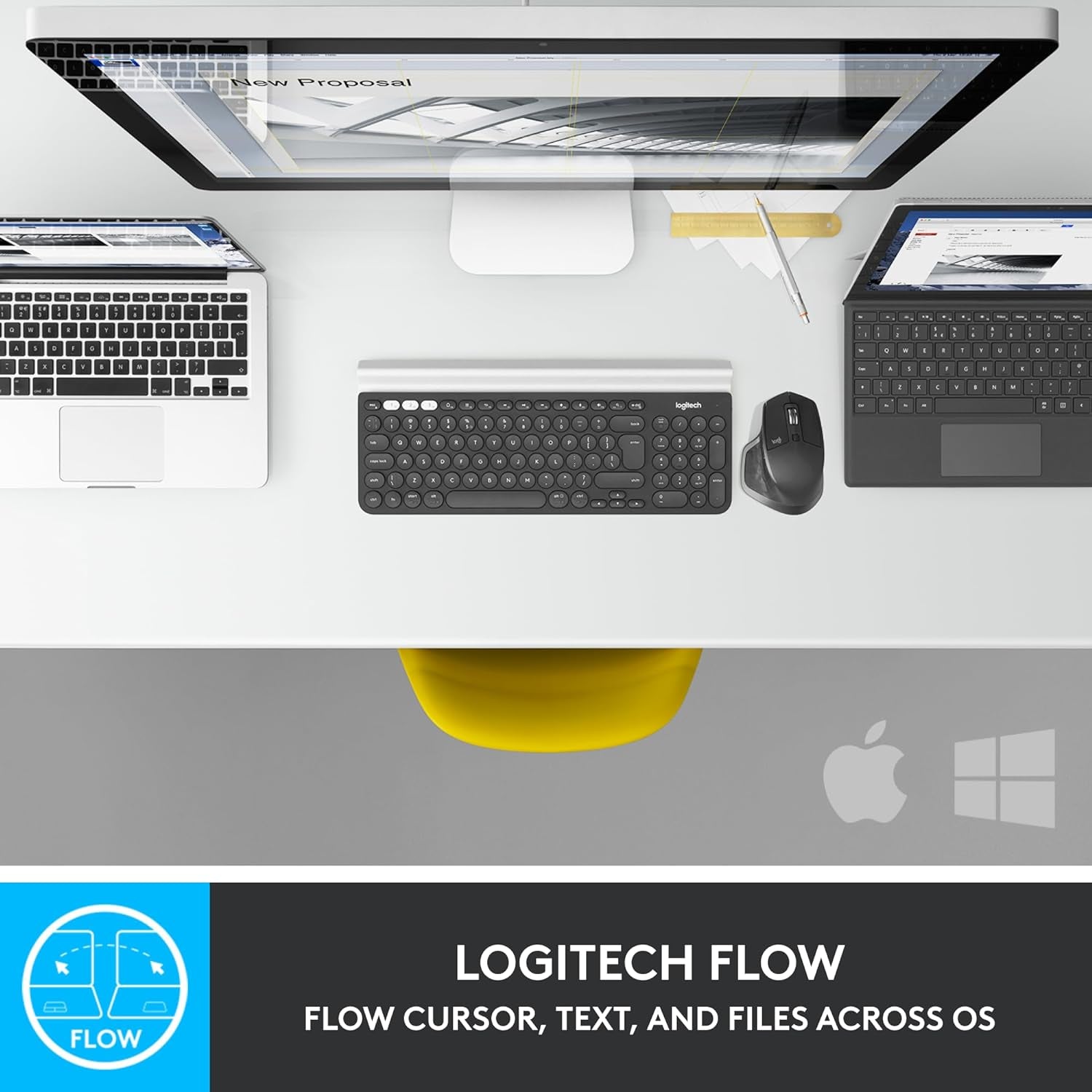 Logitech MX Master 2S Bluetooth Edition Wireless Mouse – Use on Any Surface, Hyper-Fast Scrolling, Ergonomic, Rechargeable, Control up to 3 Apple Mac and Windows Computers - Graphite