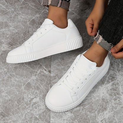 Men's Classic Casual Lace-Up Sneakers with Lightweight EVA Sole