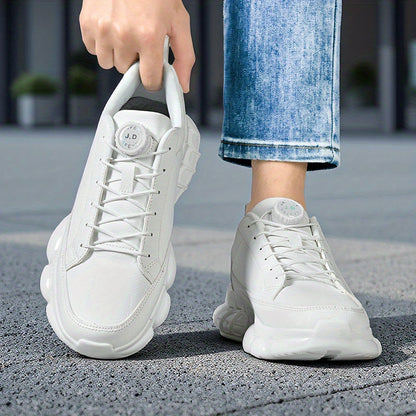 Men's Casual Rotating Buckle Sports Shoes, Trendy Versatile Comfortable Men's Shoes, Fashionable Road Running Shoes - ayq
