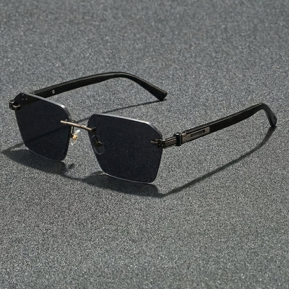 Rimless Vintage UV400 Copper Frame Fashion Glasses for Men & Women