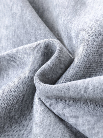 2pcs Boys' Autumn/Winter Fleece-Lined Hooded Sweatshirt and Pants Set, Simple Letter Print Fashion Classic Outfit for Outdoor Sports and Casual Wear, 100% Polyester Knit Stretch Fabric, Ideal Gift Choice for Kids, Perfect for