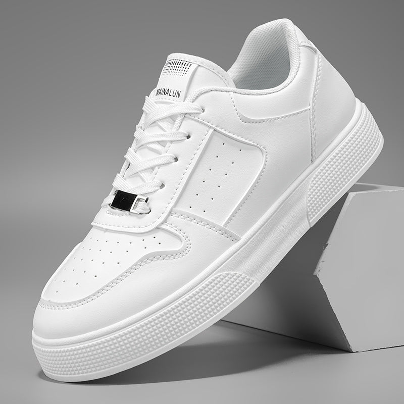 2color Men'S Fashionable Multifunctional Sports and Leisure Shoes | Anti-Slip, Durable, Breathable Fabric Lining, Black/White - Suitable for Indoor, Vacation, and Daily Wear - ayq