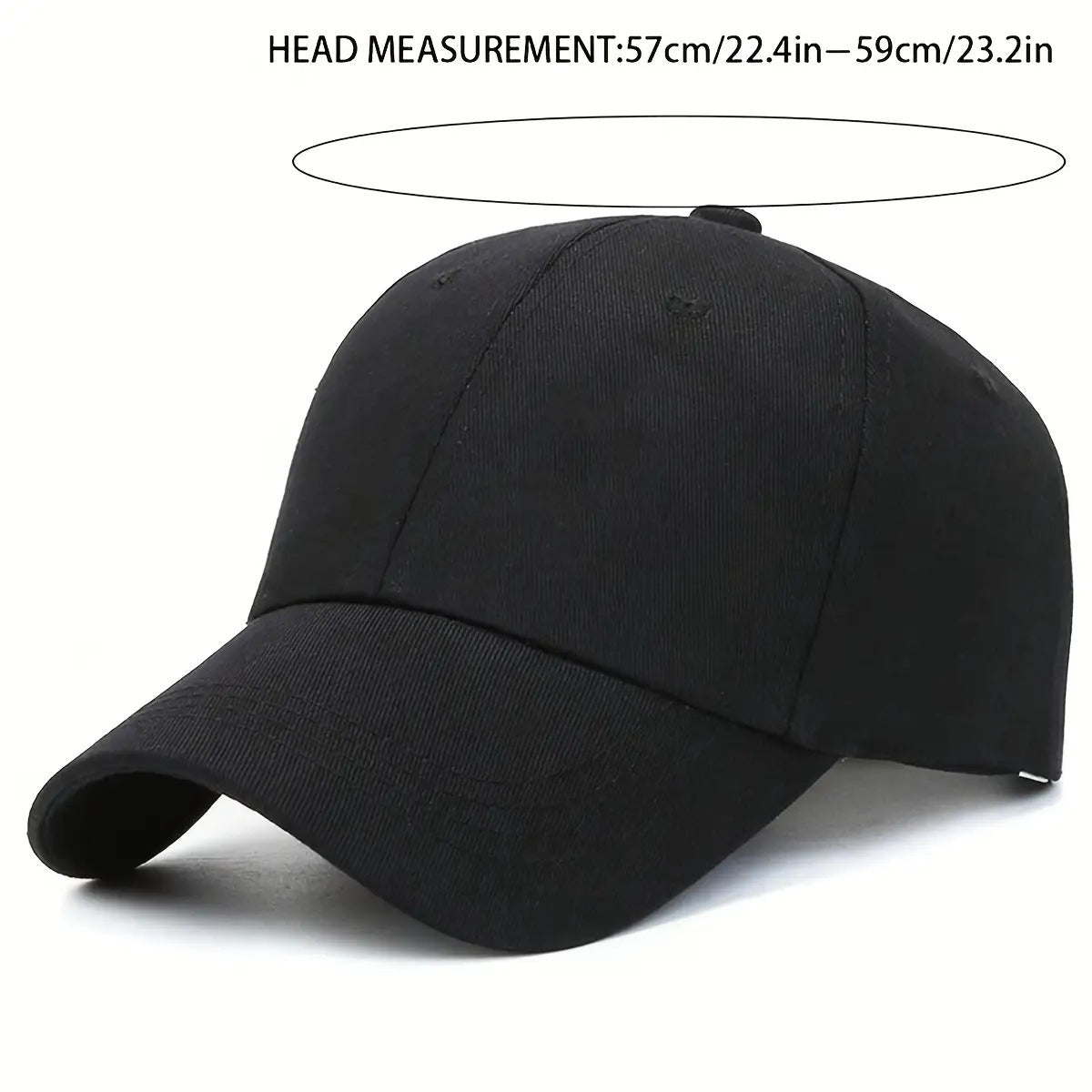 Unisex Adjustable Polyester Baseball Cap with Letter Print