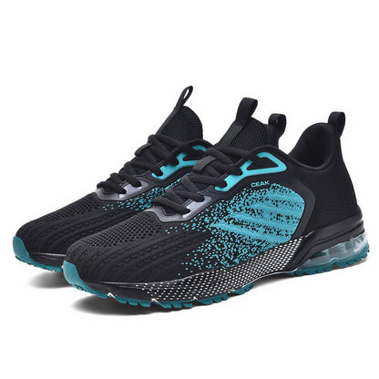 New Hot-Selling Men's Knitted Fabric Upper Sneakers Casual Men's Shoes Air Cushion Shoes - ayq