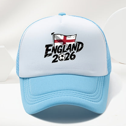 Unisex England 2026 Print Baseball Cap Duckbill Hat for Spring Summer