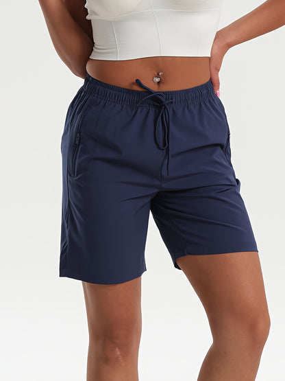 Men's Multi-Pocket Three-Quarter Summer Shorts with Zippers