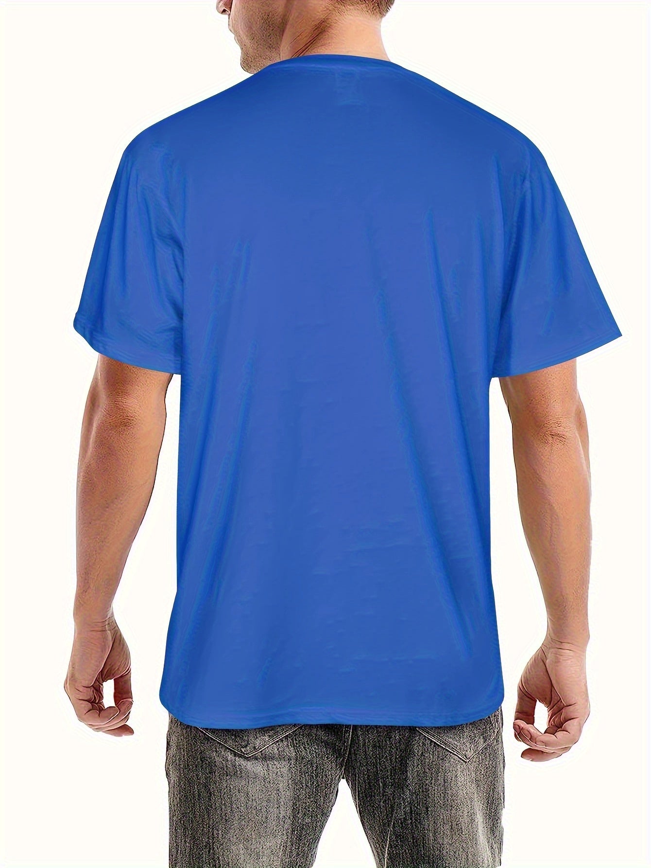 Men's Custom 3D Print T-Shirt - Quick-Dry Breathable Crew Neck