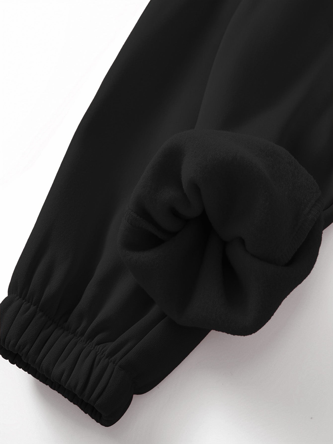 Women's winter clothing Santa Claus printed Women's velvet hooded sweater set