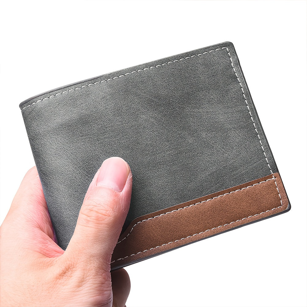 1pc Custom Engraved Wallet | Personalized Letter Name Engraving, Unisex Multi-Card Slot Zippered Wallet, Durable Casual Design, Ideal for Valentine'S Day, Anniversary, Birthday Gifts, Faux Leather