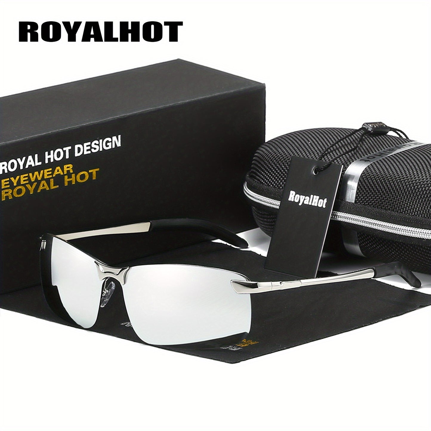 Men's Polarized Reflective Metal Alloy Driving Glasses