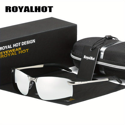 Men's Polarized Reflective Metal Alloy Driving Glasses