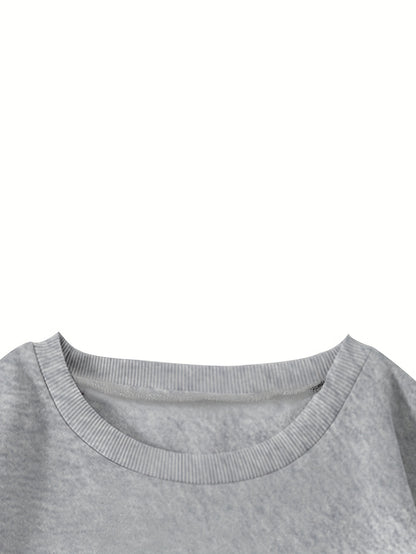 Women's Red Christmas Tree & Lettering Sweater - Cozy Winter Pullover with Round Neck Long Sleeve, Thickened Sweating-Reducing Blouse for Xmas Party Outfits, Family Gatherings (Machine Washable, Autumn/Winter Clothing)