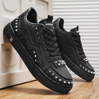 European Station Rivet Panel Shoes White Shoes Niche Korean Style Casual Shoes Versatile Sneakers