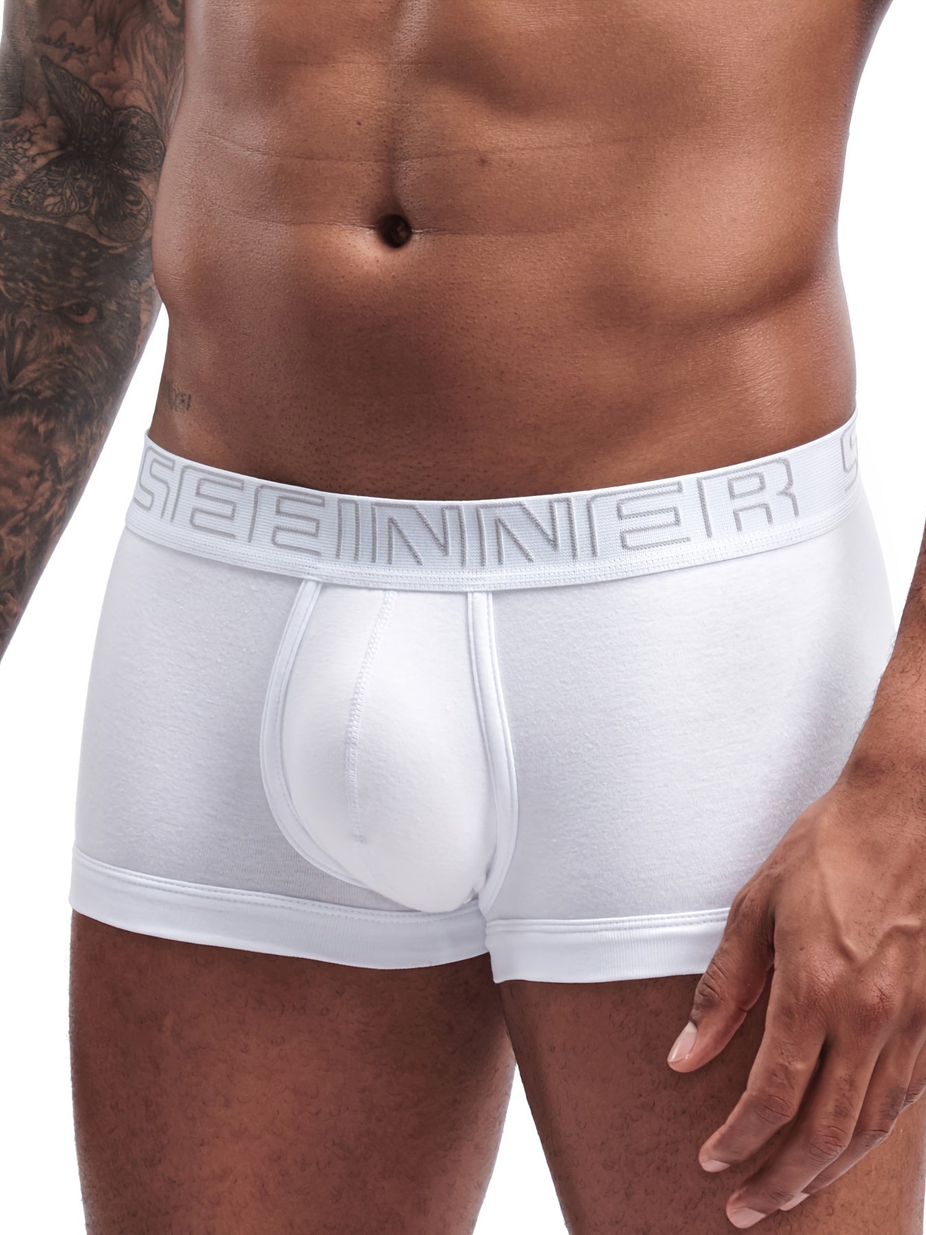 Men's Cotton Boxer Briefs 4-Pack - Breathable, Moisture-Wicking Fit