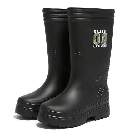 Unisex EVA High-Calf Waterproof Rain Boots Lightweight All-Season