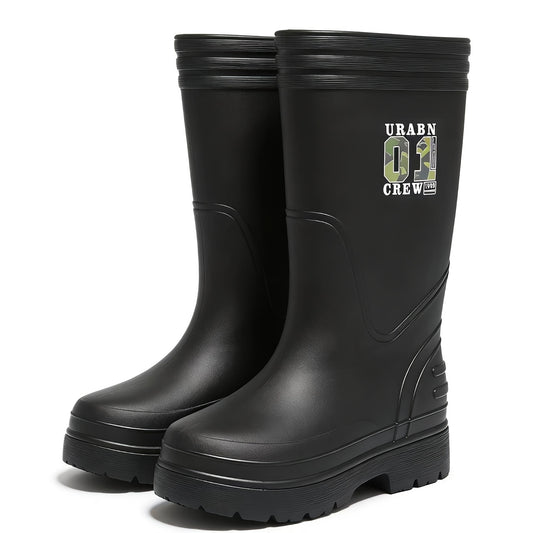Unisex EVA High-Calf Waterproof Rain Boots Lightweight All-Season