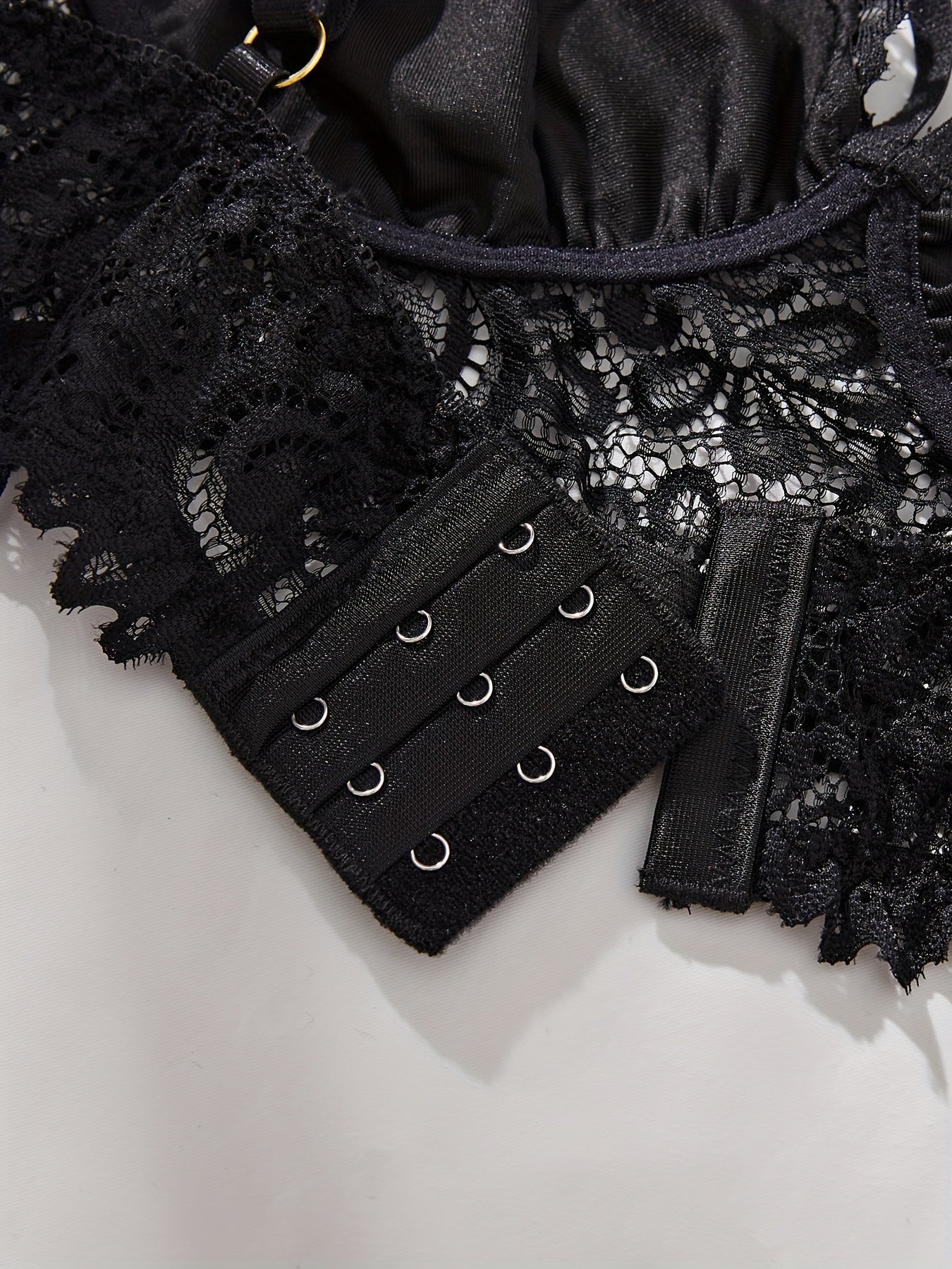 Splicing Lace Fashion and Charm Design ներքնազգեստի հավաքածու, ինտիմ կրծկալ և վարտիք, կանացի սեքսուալ հագուստ