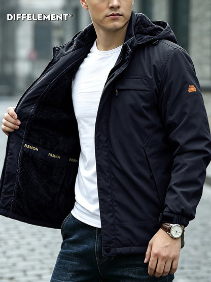 Men's Heavyweight Hooded Workwear Jacket with Full Lining