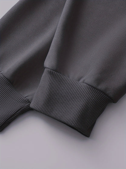 Men'S Golden Letter Print Hooded Sweatshirt - Happy New Year Lettering, Soft Knit Micro-Elastic Fabric, Loose Fit Casual Pullover Hoodie with Front Pocket, Streetwear Style, Unisex Apparel, Durable Material, Trendy Design, Ho