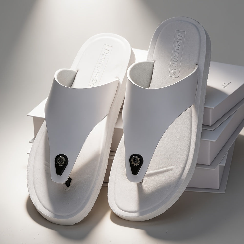 Men's Casual Non-Slip Flip-Flops with Shock-Absorbing Sole