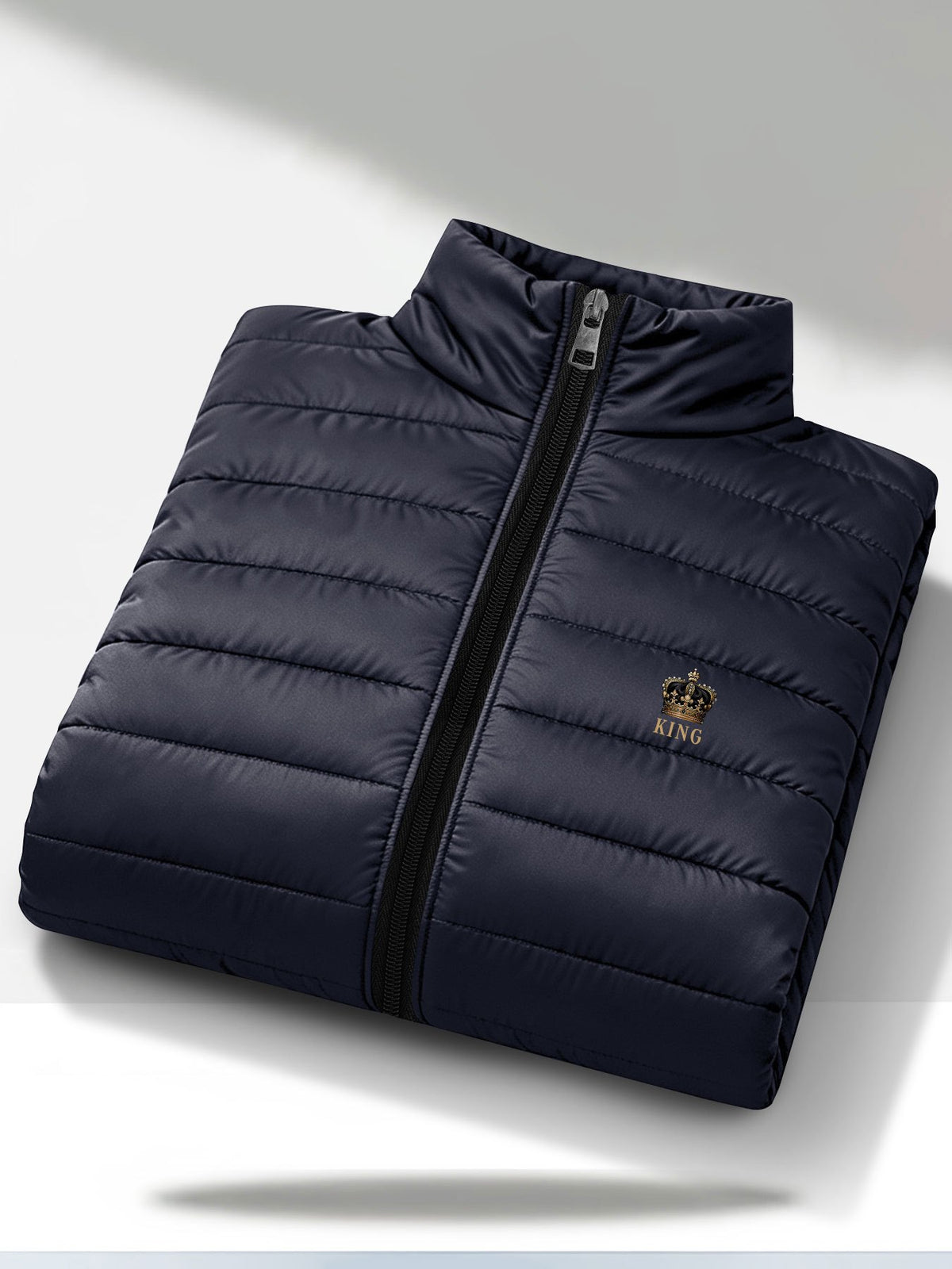 Men's Thermal Padded Casual Jacket with Stand Collar