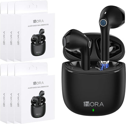 1 Hora Wireless Earbuds Bluetooth 5.3, Sports Headphones Deep Bass In-Ear Earphones, Premium Sound with Charging Case, Compatible with Iphone, Android Smartphone, Tablet, Laptop
