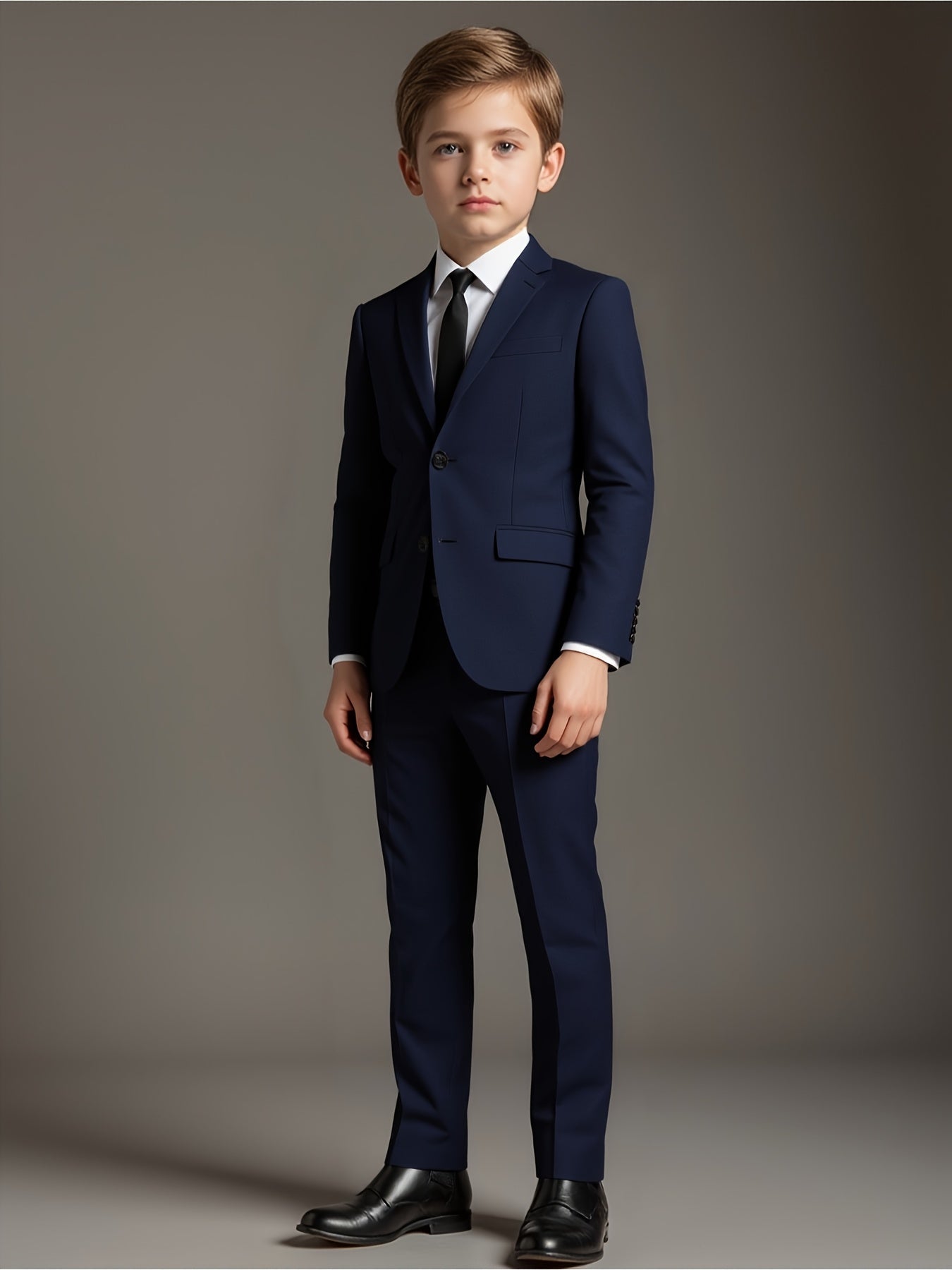 Boys' White Two-Piece Suit Regular Fit for Formal Occasions