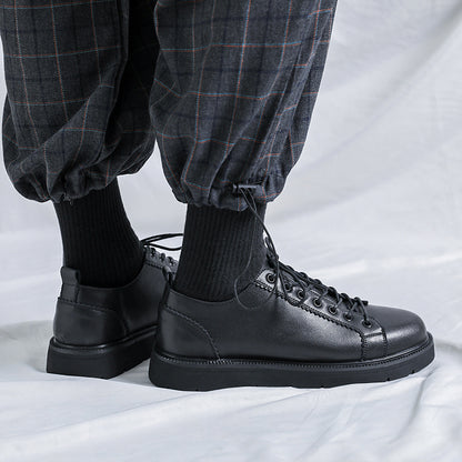 Men's British-Style Chunky Platform Sneakers with Arch Support