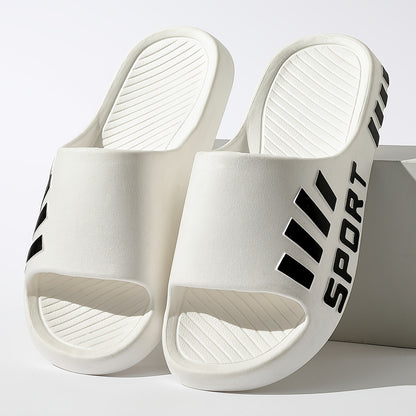 Men'S Casual Summer EVA Slippers | Non-Slip, Durable Sole, Comfortable Slide-On Design, Suitable for Outdoor, Indoor, and Bathroom Use, Unisex - ayq