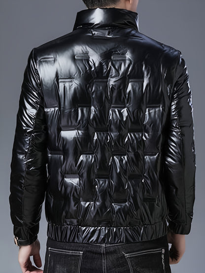 Men'S Winter Jacket - Windproof & High Quality Cold Weather Coat with Stand-Up Collar, Thick Insulated Outerwear for Skiing, Hiking, Commuting - Non-Stretch Fabric, Easy-Care - Ideal for Everyday & Formal Events, Winter Coat,