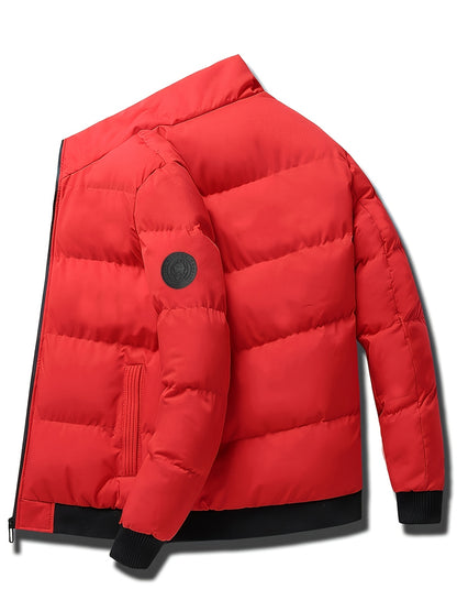 Men's Casual College Style Lightweight Polyester Jacket