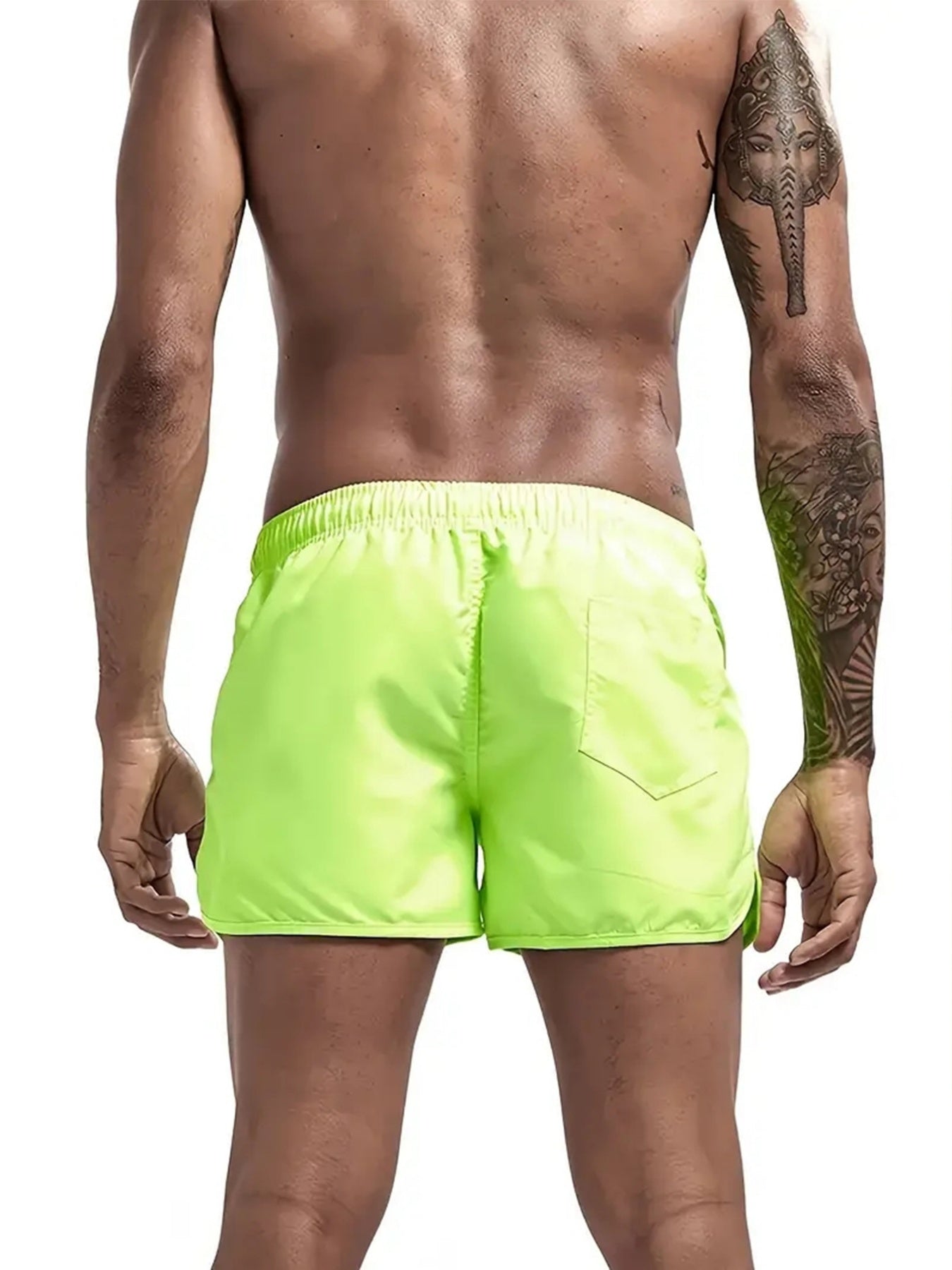 Men's Quick-Dry Woven Beach Shorts with Stylish Print