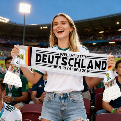 Germany 2026 World Cup Football Scarf – Fan Essential Polyester Knit