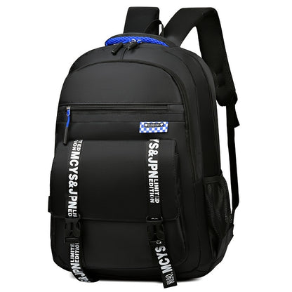 Casual Backpack, Men's Simple Shoulder Bag, Men's Large Capacity Middle School Student Backpack, Computer Travel Bag