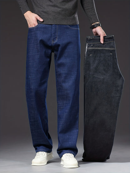 Geng Yuanshi High-End Summer Men's Jeans New Trend Fashion Straight-Leg Light Business Stretch Denim Pants