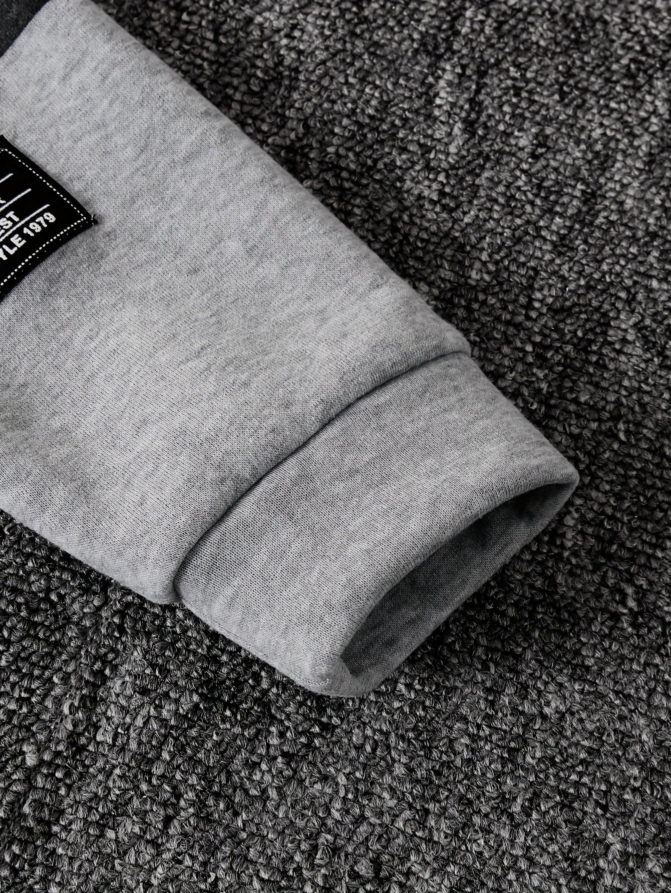 DONABEBE Boys' 2pcs Winter Jacket & Pants Set - Full-Zip Hooded Coat with Striped Sleeves & Matching Pants, Thick Outfit for &, Soft Warm Casual Playwear (Grey/Black) - Hand Washable 2pcs Clothing, Perfect for Outdoor